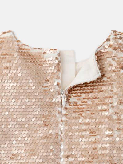 КОЛЕДНА РОКЛЯ С ПАЙЕТИ И ТЮЛ ЗА МОМИЧЕТА