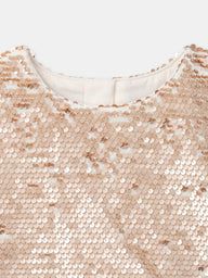 КОЛЕДНА РОКЛЯ С ПАЙЕТИ И ТЮЛ 