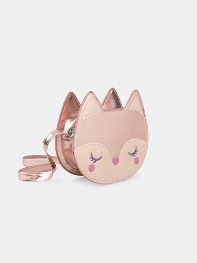 МОМИЧЕШКА РОЗОВА ЧАНТИЧКА ПРЕЗ РАМО „ЛИСИЧА ГЛАВИЧКА“