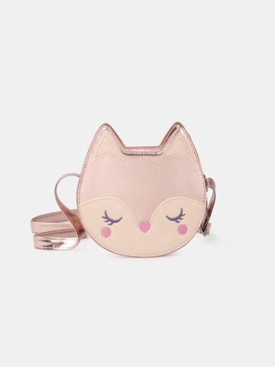 МОМИЧЕШКА РОЗОВА ЧАНТИЧКА ПРЕЗ РАМО „ЛИСИЧА ГЛАВИЧКА“