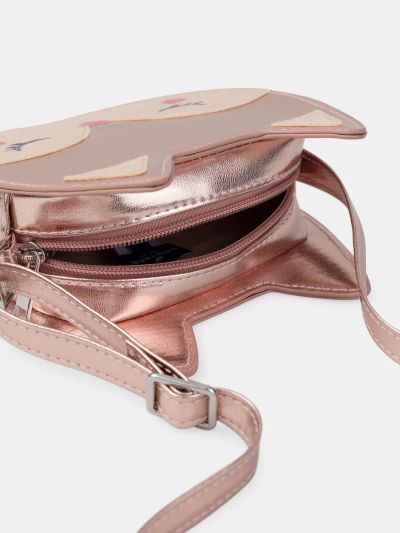 МОМИЧЕШКА РОЗОВА ЧАНТИЧКА ПРЕЗ РАМО „ЛИСИЧА ГЛАВИЧКА“