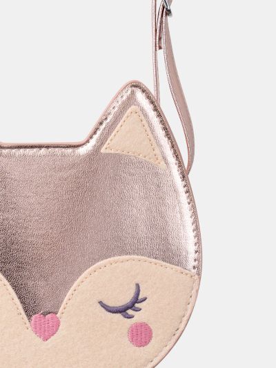 МОМИЧЕШКА РОЗОВА ЧАНТИЧКА ПРЕЗ РАМО „ЛИСИЧА ГЛАВИЧКА“