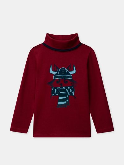 Момчешка екрю блуза с дълъг ръкав