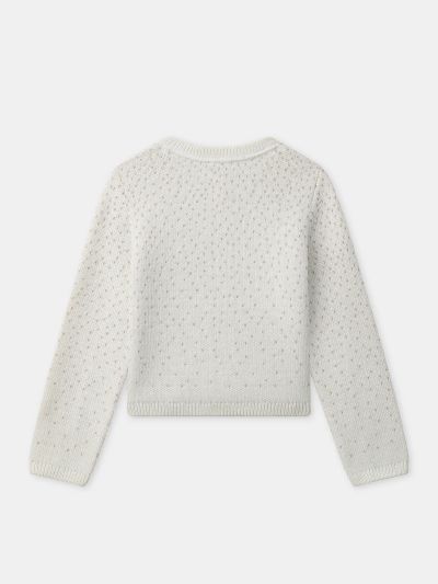 Коледна жилетка  със златни бродерии за момичета