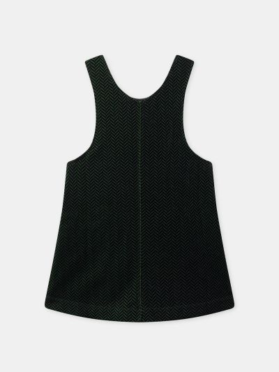 Зелена кадифена коледна рокля за момичета