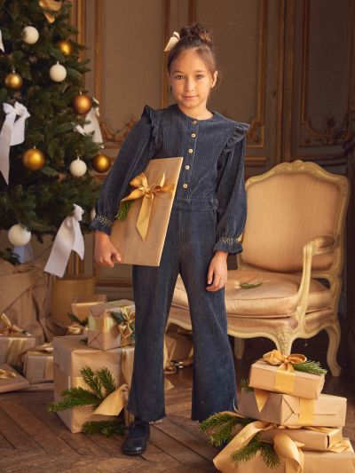 ТЪМНОСИН КАДИФЕН КОЛЕДЕН ГАЩЕРИЗОН ЗА МОМИЧЕТА