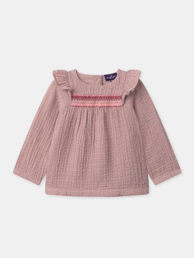 Розова блуза за бебе момиче
