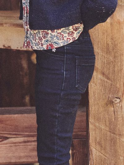 Дънки в синьо за момиче