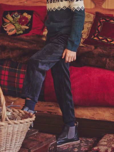 СИНИ КАДИФЕНИ ПАНТАЛОНИ ЗА МОМЧЕ