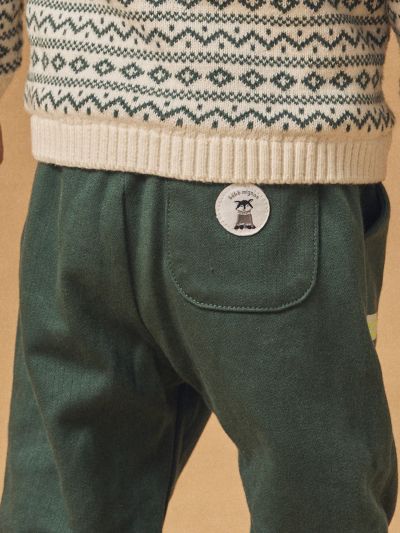 Зелени панталони за бебе момче