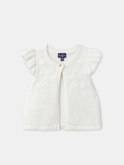 Екрю елек за бебе момиче