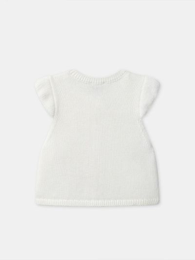 Екрю елек за бебе момиче