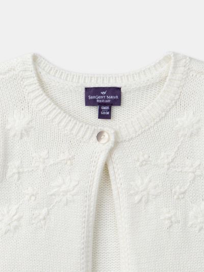 Екрю елек за бебе момиче