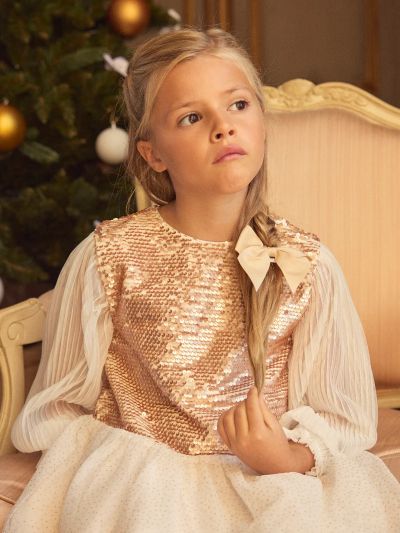 РОКЛЯ С ПАЙЕТИ И ТЮЛ 