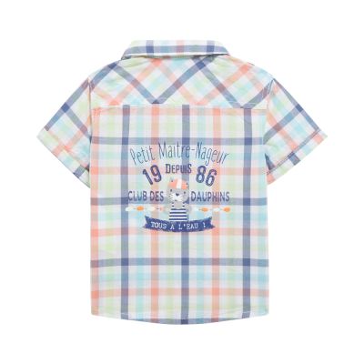 Риза цветно каре за бебе момче