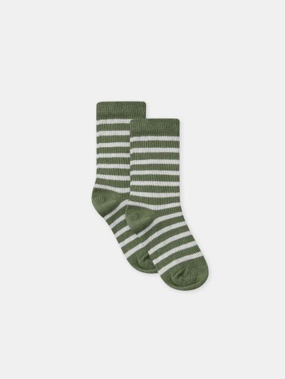 КОМПЛЕКТ ОТ 2 ЧИФТА ЕДНОЦВЕТНИ И НА РАЙЕТА ЧОРАПИ ЗА БЕБЕ МОМЧЕТА