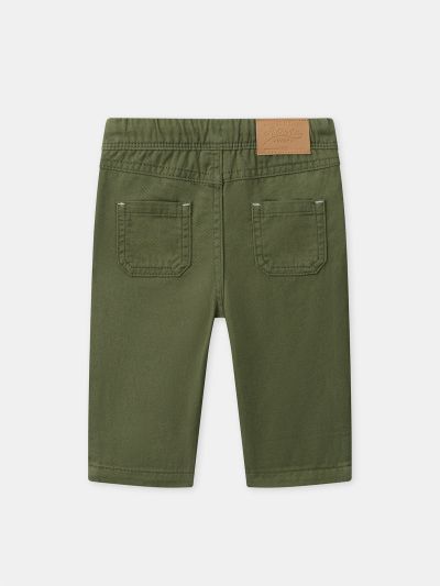 РЕГУЛИРУЕМ ПАНТАЛОН В ЦВЯТ КАКИ ЗА БЕБЕ МОМЧЕТА