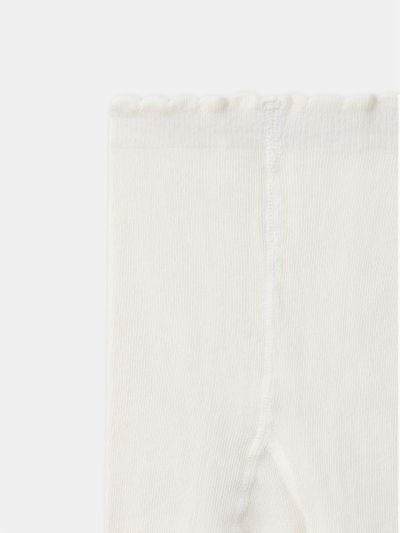 КОМПЛЕКТ ОТ 2 ЧИФТА ЧОРАПОГАЩИ В ЦВЯТ ЕКРЮ И РОЗОВО ЗА БЕБЕ МОМИЧЕТА