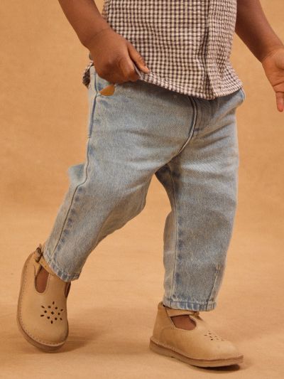 Дънков панталон за бебе момче