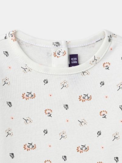 Комплект дънков сукман + боди за бебе момиче