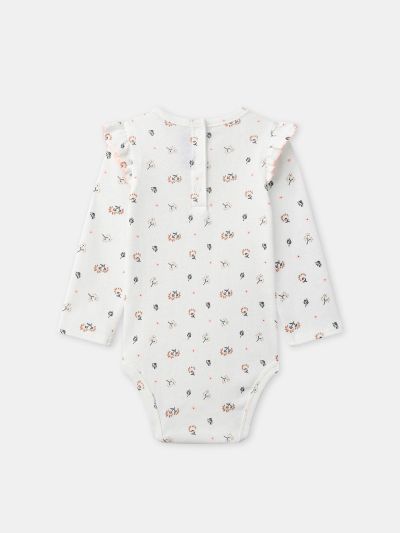 Комплект дънков сукман + боди за бебе момиче