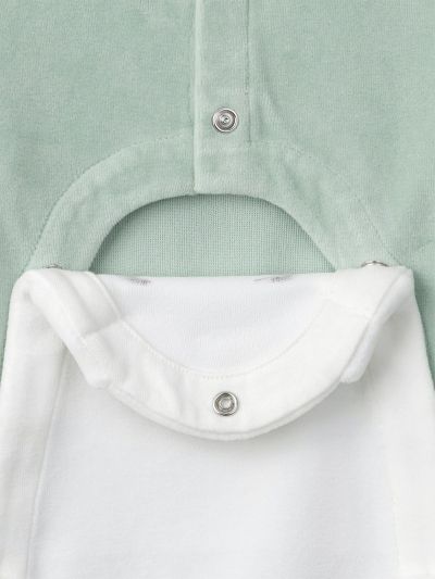 ЗЕЛЕН БЕБЕШКИ ГАЩЕРИЗОН С ЛИЦЕ НА КУЧЕ ЗА МОМЧЕ