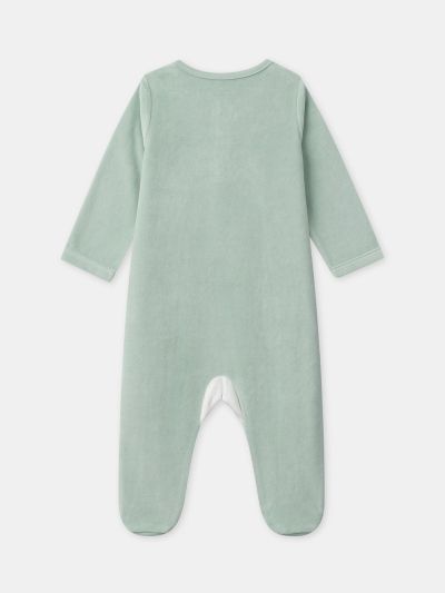 ЗЕЛЕН БЕБЕШКИ ГАЩЕРИЗОН С ЛИЦЕ НА КУЧЕ ЗА МОМЧЕ