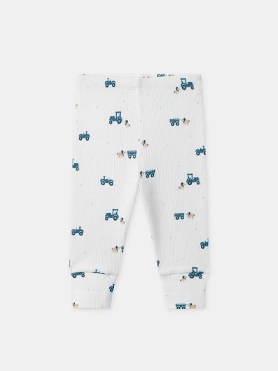 ПИЖАМА С ПРИНТ ТРАКТОРИ ЗА БЕБЕ МОМЧЕ