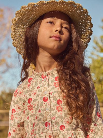 Рокля с флорален принт за момиче