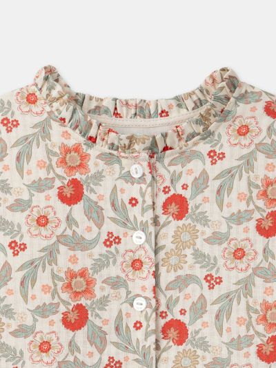 Рокля с флорален принт за момиче