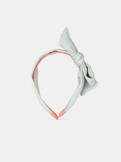 Лента за коса с панделка на каре за момиче