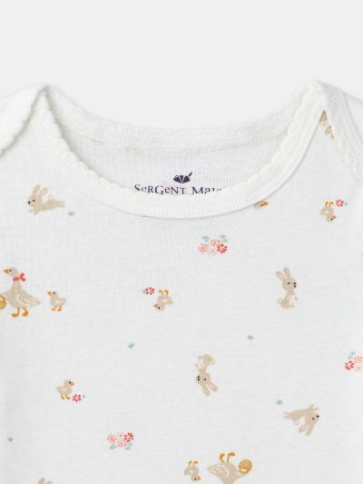 Комплект от 3 боди с къс ръкав за бебе момиче