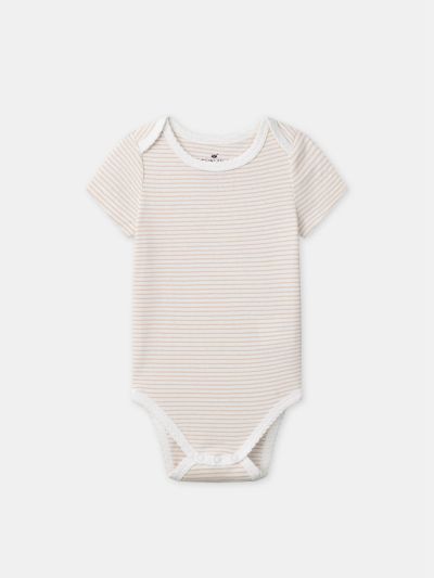 Комплект от 3 боди с къс ръкав за бебе момиче