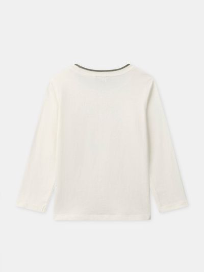 ЕКРЮ БЛУЗА С ДЪЛЪГ РЪКАВ ЗА МОМЧЕ