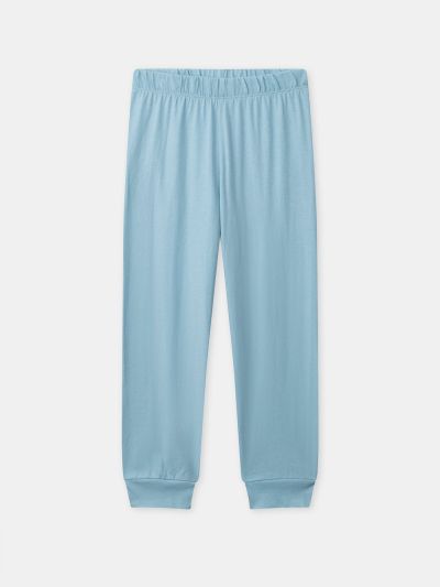 СИНЯ ПИЖАМА С ПРИНТ НА ДИНОЗАВРИ ЗА МОМЧЕ