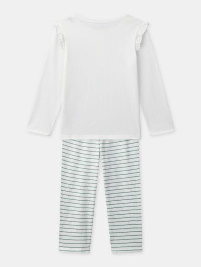 ПИЖАМА С ВОЛАНИ И РАЙЕТА ЗА МОМИЧЕ