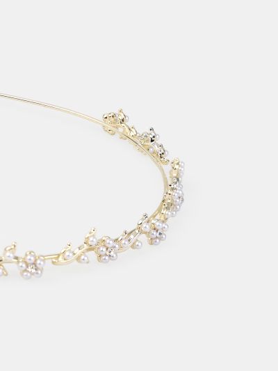 ДИАДЕМА С ЦВЕТЯ ЗА МОМИЧЕ