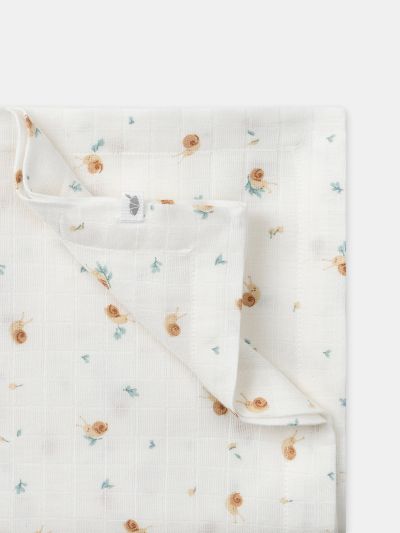 КОМПЛЕКТ ОТ 2 БЕБЕШКИ ПЕЛЕНИ С ПРИНТ ОХЛЮВИ ИЛИ ЛИСТА