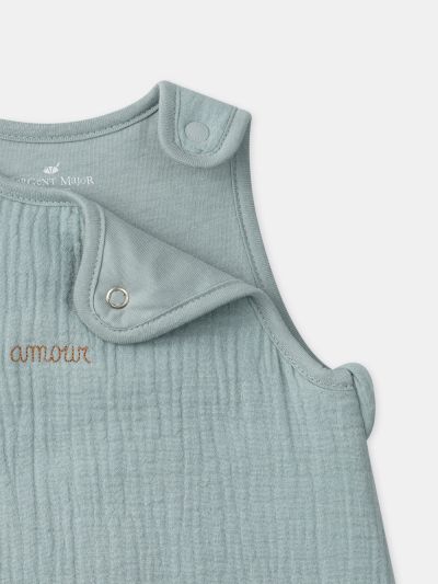 СИНКАВО-СИВ БЕБЕШКИ СПАЛЕН ЧУВАЛ ЗА НОВОРОДЕНО