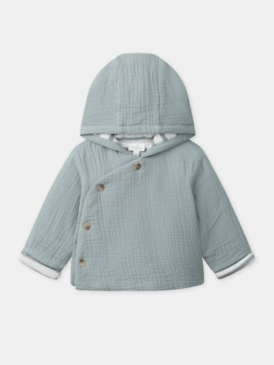 БЕБЕШКО ЯКЕ С КАЧУЛКА ЗА НОВОРОДЕНО МОМЧЕ