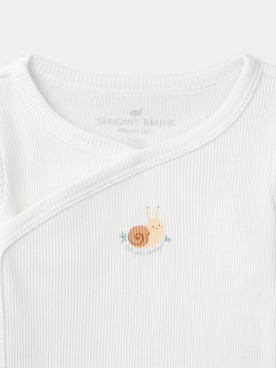 КОМПЛЕКТ ОТ 2 БОДИТА В ЕКРЮ ИЛИ С ПРИНТ ОХЛЮВ ЗА НОВОРОДЕНО