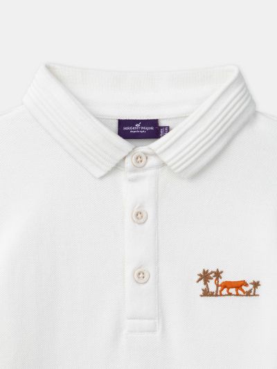 БЯЛА ПОЛО ТЕНИСКА ЗА МОМЧЕ