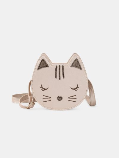 РОЗОВА ЧАНТА С ФОРМА НА КОТЕ С ПРЕЗРАМКА ЗА МОМИЧЕ