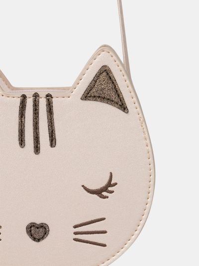 РОЗОВА ЧАНТА С ФОРМА НА КОТЕ С ПРЕЗРАМКА ЗА МОМИЧЕ