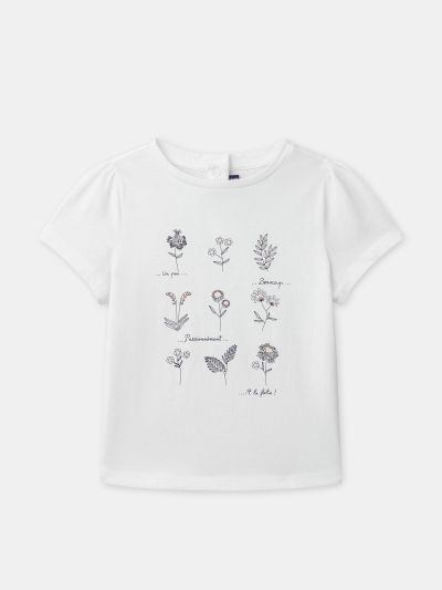 ТЕНИСКА С ФЛОРАЛЕН ПРИНТ ЗА МОМИЧЕ