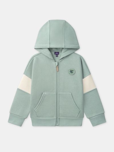 ЗЕЛЕН СУИТШЪРТ С КАЧУЛК ЗА МОМЧЕ