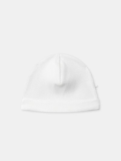 КОМПЛЕКТ ОТ 2 ШАПКИ В ЕКРЮ И С ПРИНТ ОХЛЮВ ЗА НОВОРОДЕНО – УНИСЕКС