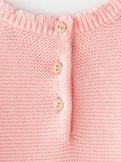 Пуловер с релефна платка с мотив
